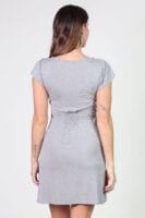 CAMISÓN LACTANCIA Y PREMAMÁ MANGA CORTA GRIS