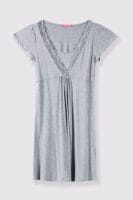 CAMISÓN LACTANCIA Y PREMAMÁ MANGA CORTA GRIS