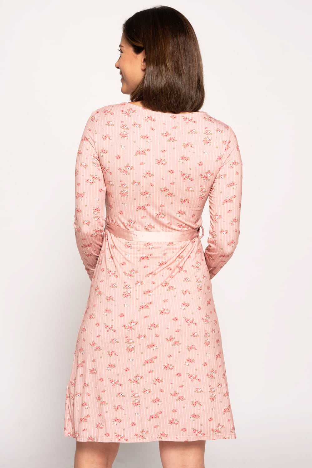 CAMISÓN LACTANCIA M/L CON RAYAS Y FLORES