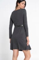 CAMISÓN LACTANCIA GRIS CON CINTA DE SATÉN