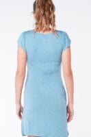 CAMISÓN LACTANCIA M/C AZUL TOPITOS
