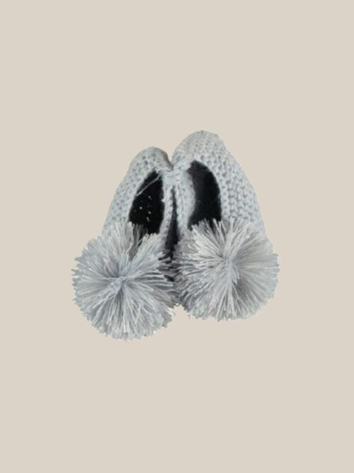 PATUCOS POMPÓN GRIS