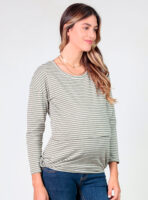 CAMISETA PREMAMÁ Y LACTANCIA RAYAS
