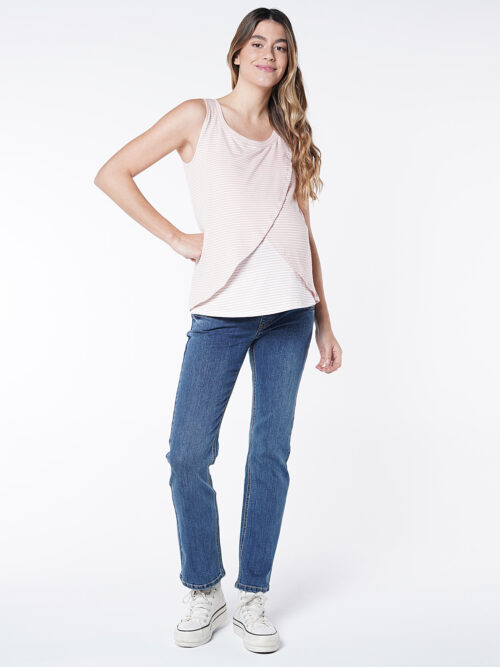 CAMISETA PREMAMÁ Y LACTANCIA SIN MANGAS