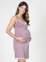CAMISÓN LACTANCIA Y PREMAMÁ TIRANTES FRESA