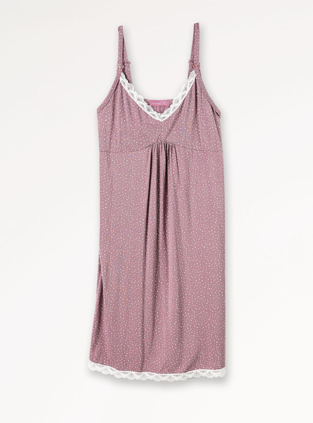 CAMISÓN LACTANCIA Y PREMAMÁ TIRANTES FRESA