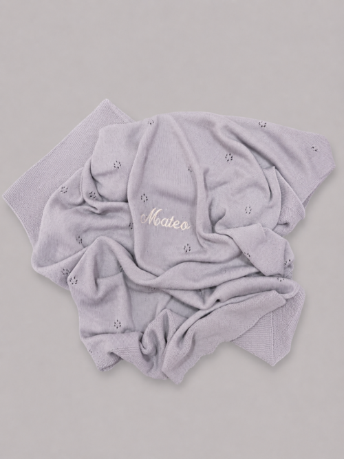 MANTA PERSONALIZADA GRIS