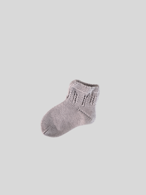 CALCETÍN CALADO GRIS