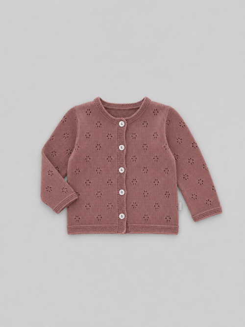 CHAQUETA CALADA TERRACOTA