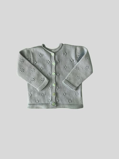 CHAQUETA CALADA TURQUESA
